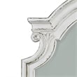 2 Piece Vinage Distressed Armoire and Dresser Mirror Set in White