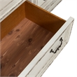 2 Piece Vinage Distressed Armoire and Dresser Mirror Set in White