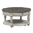 3 Piece Set Of Sofa Table with Round Coffee Table and Side Table