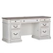 2 Piece Set With Executive Desk and Desk Chair in French Rustic
