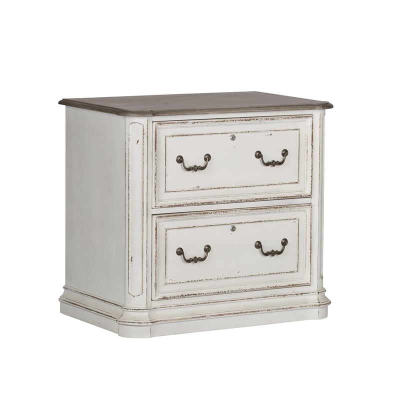 Liberty Furniture Magnolia Manor 5 Piece Home Office Set in White
