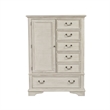 2 Piece Country Farmhouse 3 Drawer Night Stand and Armoire Chest