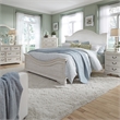 2 Piece Country Farmhouse 3 Drawer Night Stand and Armoire Chest