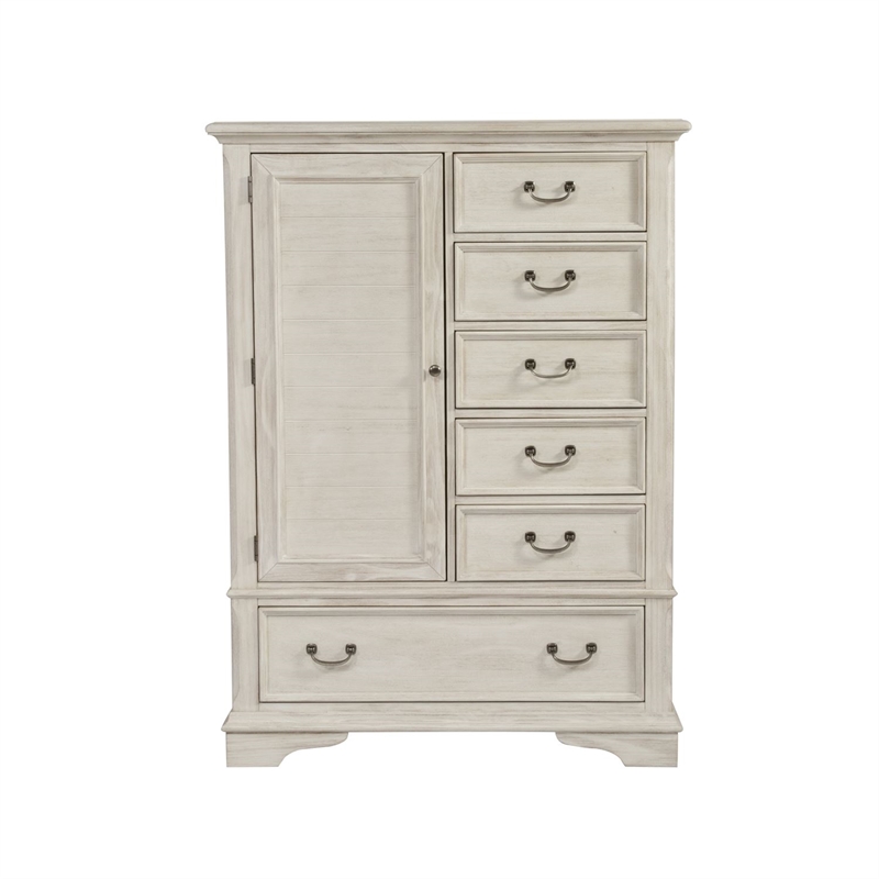 2 Piece Country Farmhouse 7 Drawer Dresser And Armoire Chest Set