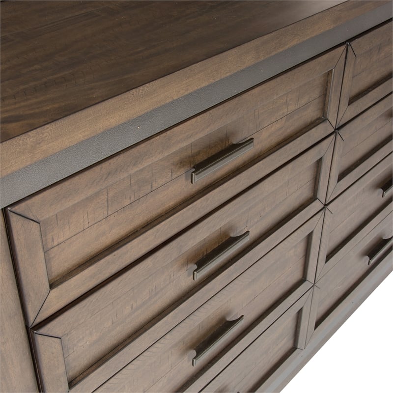 Thornwood Hills Dark Gray Dresser & Mirror