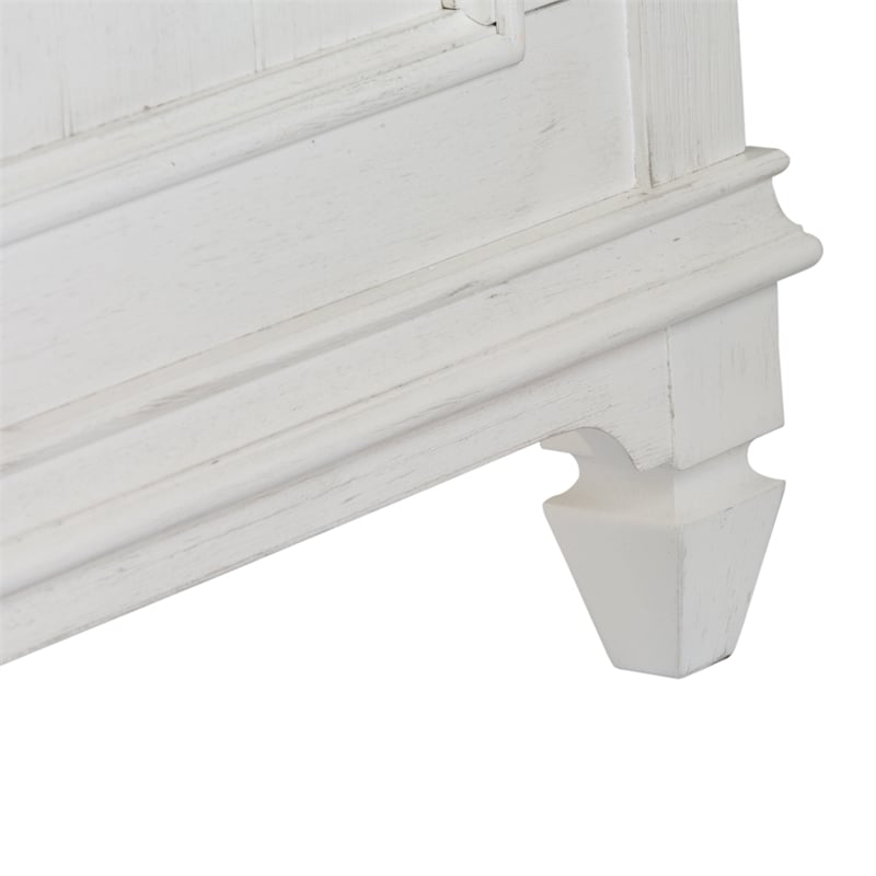 Liberty Furniture Allyson Park King Panel Bed - White & Gray