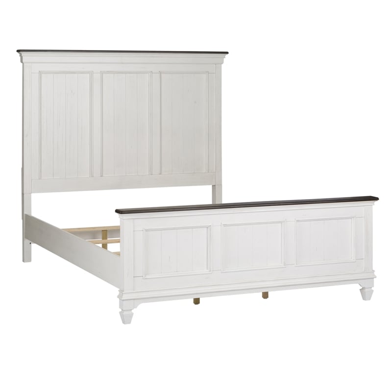 Liberty Furniture Allyson Park King Panel Bed - White & Gray