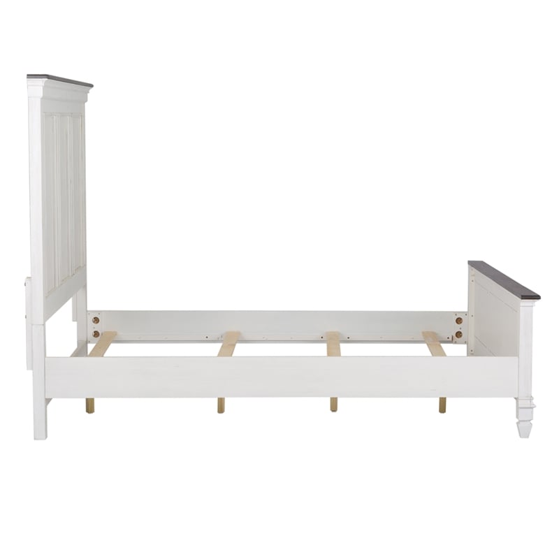 Liberty Furniture Allyson Park King Panel Bed - White & Gray