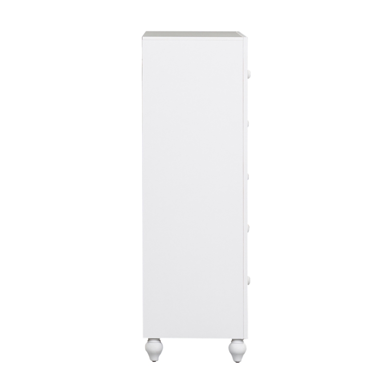 Cottage View White 5 Drawer Chest