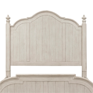 Farmhouse Reimagined White King Poster Headboard