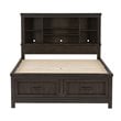 Thornwood Hills Dark Gray Full Bookcase Bed