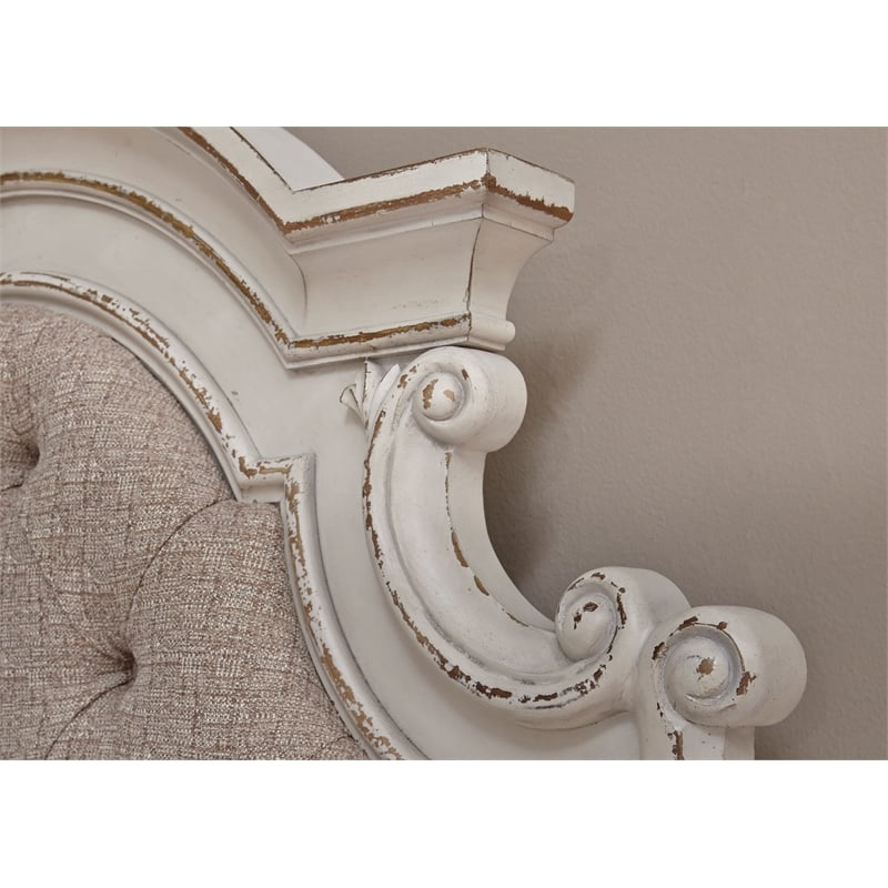 Magnolia Manor White Full Uph Panel Headboard