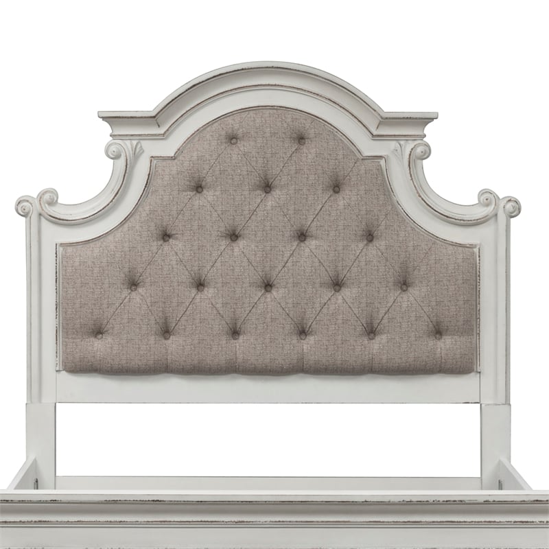 Magnolia Manor White Full Uph Panel Headboard