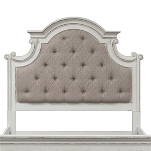 Magnolia Manor White Full Uph Panel Headboard