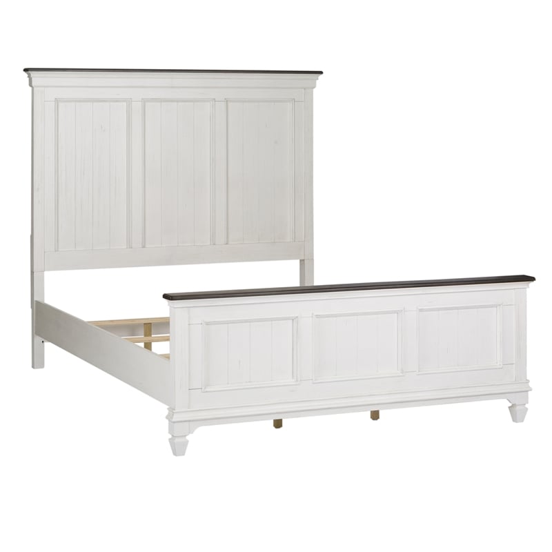 Allyson Park White Queen Panel Bed