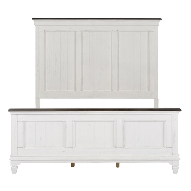 Allyson Park White Queen Panel Bed