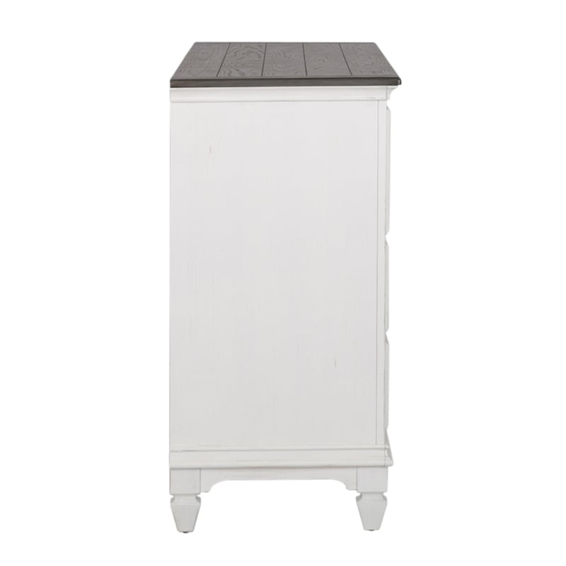 Allyson Park White 8 Drawer Dresser