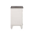 Allyson Park White Night Stand w/ Charging Station