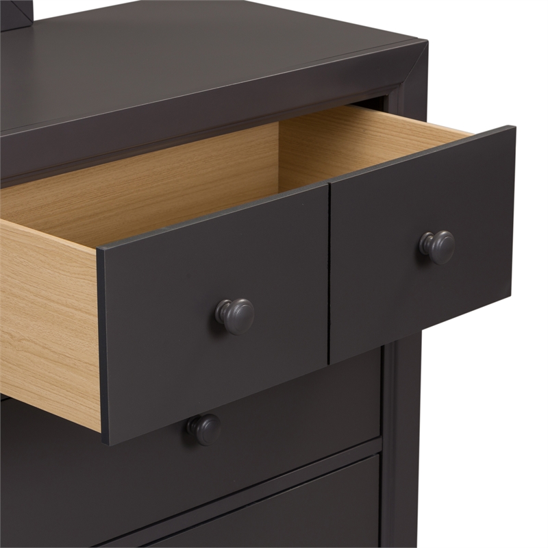 Cottage View Dark Gray 6 Drawer Dresser