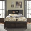 Thornwood Hills Dark Gray Queen Bookcase Bed