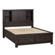Thornwood Hills Dark Gray Queen Bookcase Bed