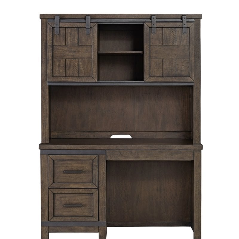 Thornwood Hills Dark Gray 2 Piece Desk Set