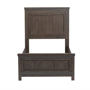 Thornwood Hills Dark Gray Twin Panel Bed