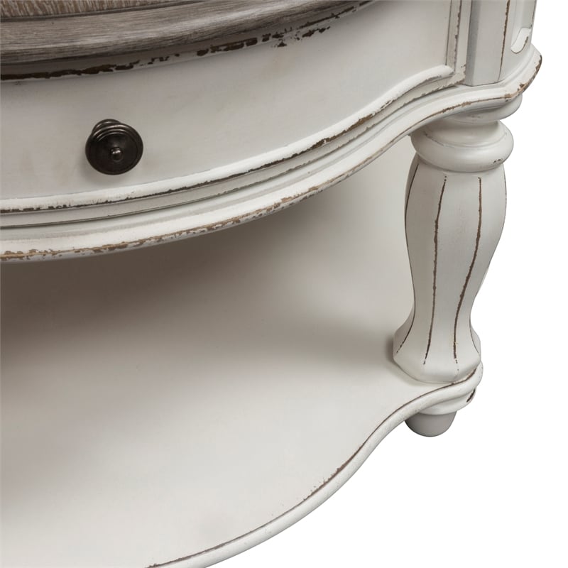 Magnolia Manor White 3 Piece Set (1-Cocktail 2-End Tables)