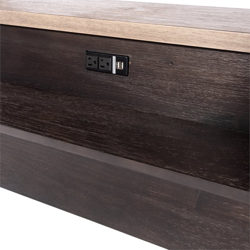 Heatherbrook Black 4 Piece Console Set (1-Console 3-Stools)