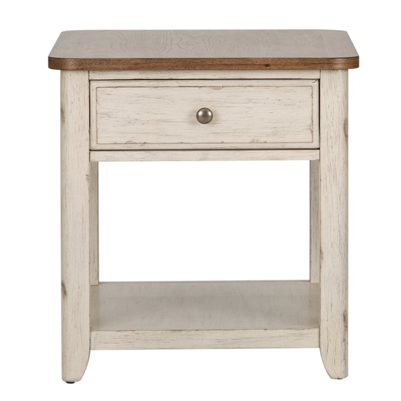Farmhouse Reimagined White 3 Piece Set (1-Cocktail 2-End Tables)