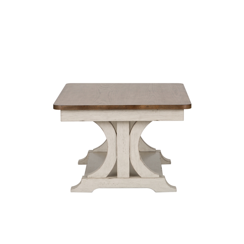 Farmhouse Reimagined White 3 Piece Set (1-Cocktail 2-End Tables)