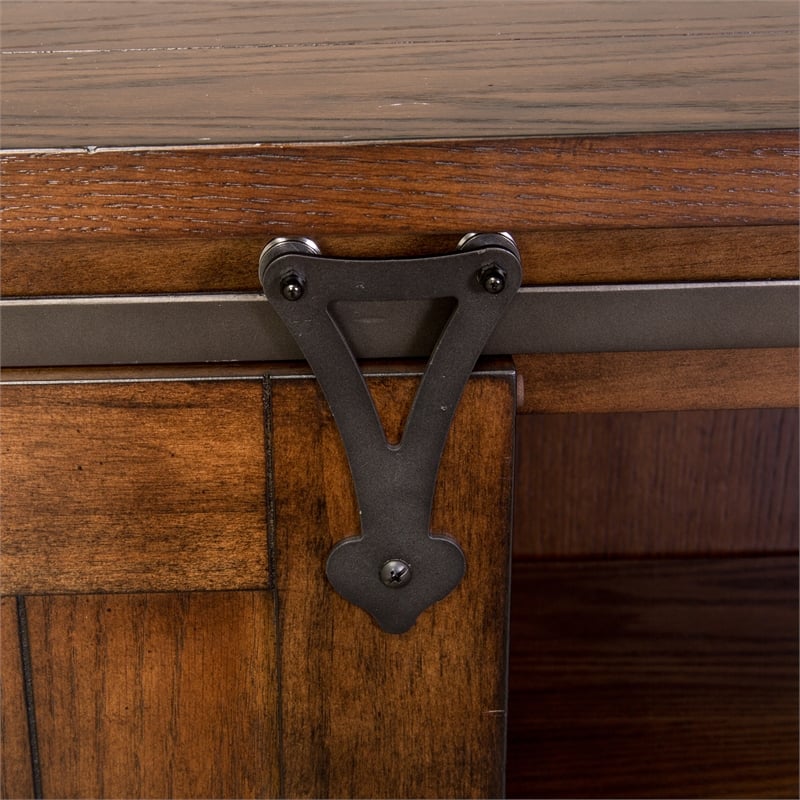 Lake House Dark Brown TV Console