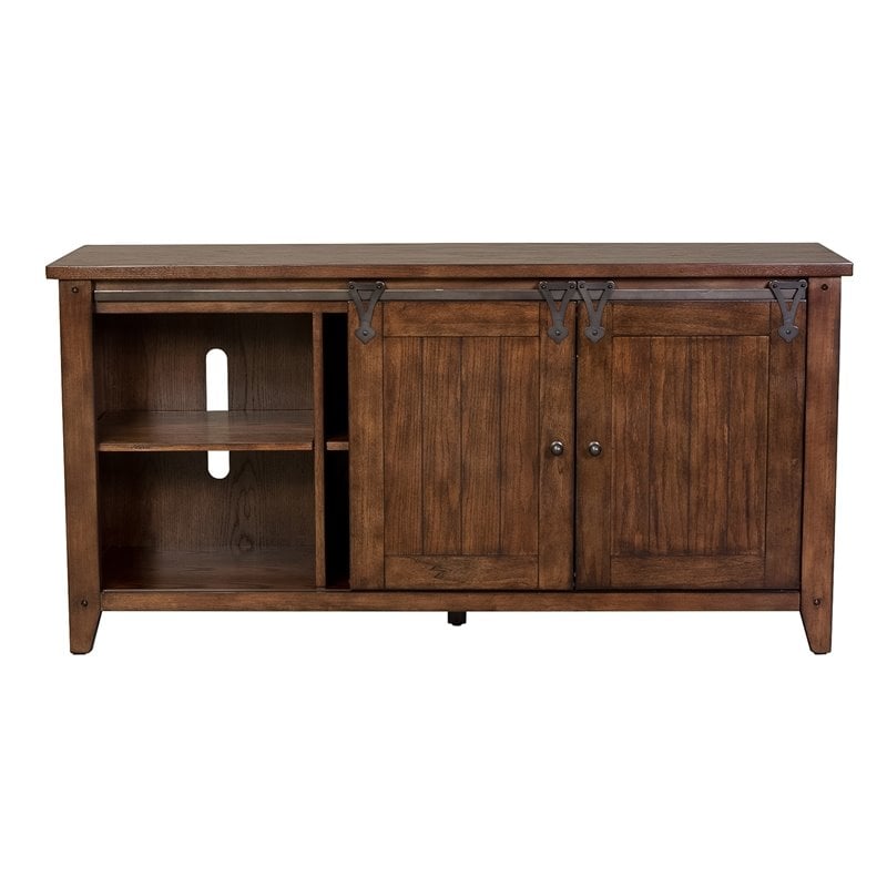 Lake House Dark Brown TV Console