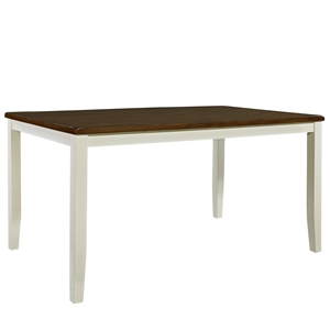 thornton white 7 piece rectangular table set