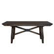Liberty Furniture Double Bridge 5 Piece Trestle Dining Table Set - Brown