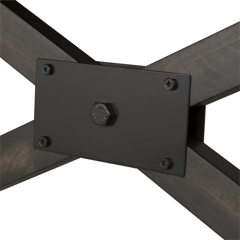 Liberty Furniture Double Bridge 5 Piece Trestle Dining Table Set - Brown