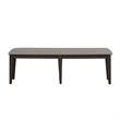 Double Bridge Dark Brown 6 Piece Trestle Table Set