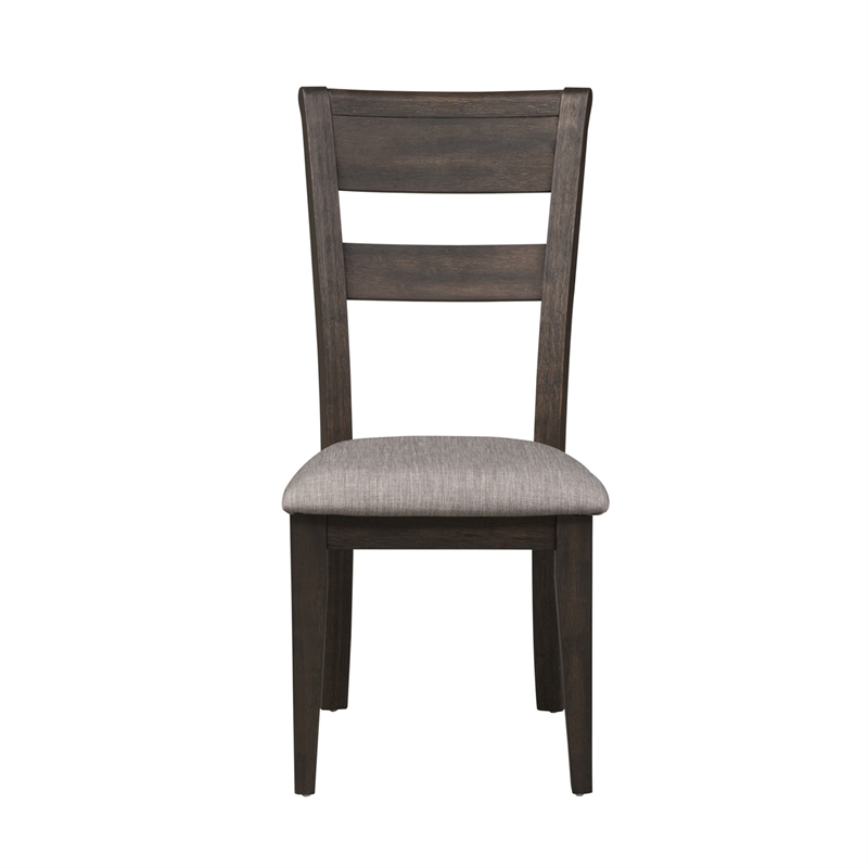 Double Bridge Dark Brown 7 Piece Trestle Table Set