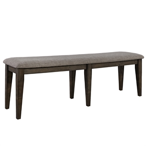 Liberty Furniture Farmhouse Double Bridge Dark Brown Bench (RTA)