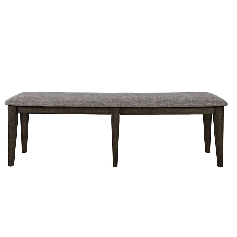Liberty Furniture Farmhouse Double Bridge Dark Brown Bench (RTA)