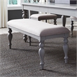 Liberty Furniture Summer House Bench (RTA) in Light Gray