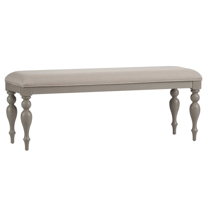 Liberty Furniture Summer House Bench (RTA) in Light Gray