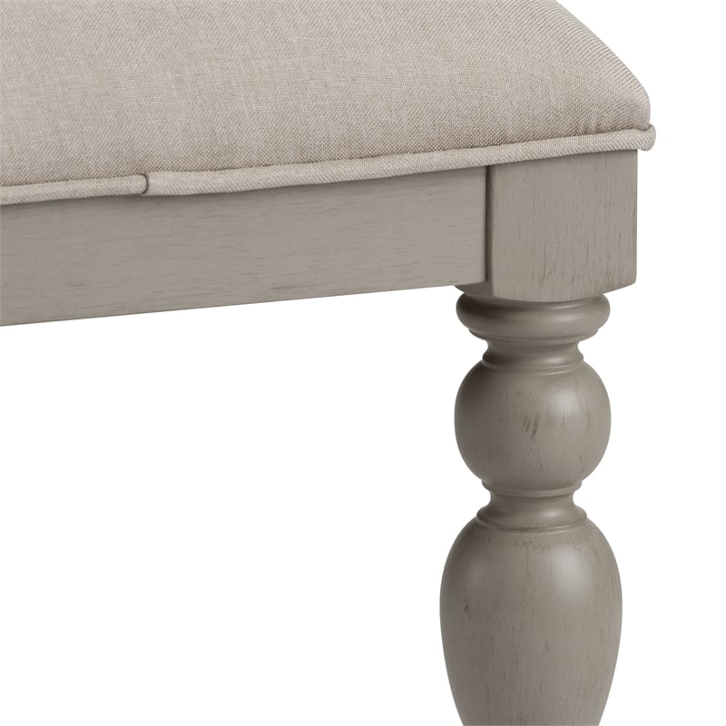 Liberty Furniture Summer House Bench (RTA) in Light Gray