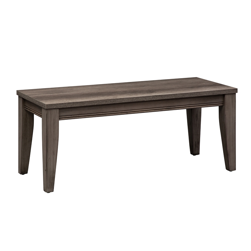 Liberty Furniture Tanners Creek Wood Medium Gray Bench (RTA)