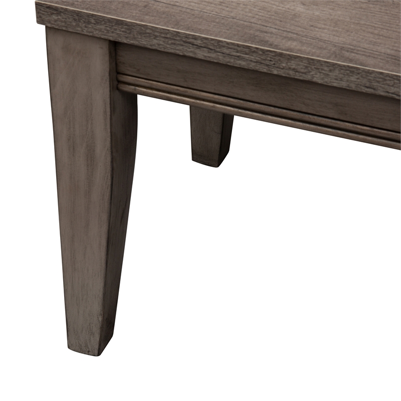 Liberty Furniture Tanners Creek Wood Medium Gray Bench (RTA)