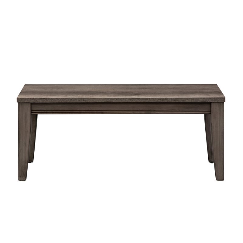 Liberty Furniture Tanners Creek Wood Medium Gray Bench (RTA)