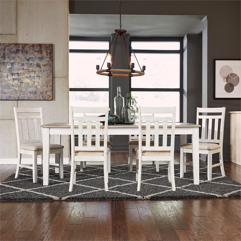 Liberty Furniture Summerville Rectangular Leg Dining Table - White