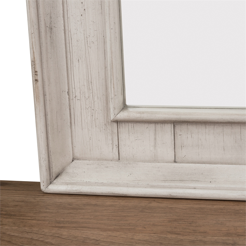 Farmhouse Reimagined White Dresser & Mirror