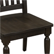 Harvest Home Black Slat Back Side Chair (RTA)-Set of 2