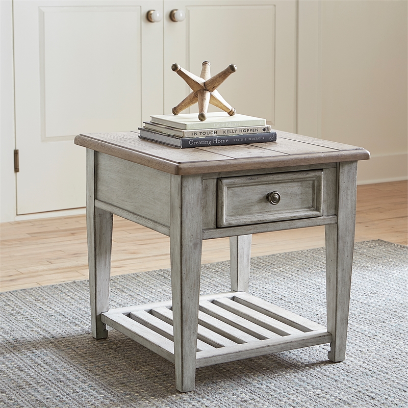Heartland Off White Wood 3 Piece Set